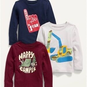 Old Navy Kids Short Sleeve Tees - Navy, Burgundy, White